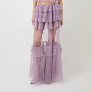 AKNVAS Vilhelmine skirt in lavender tulle